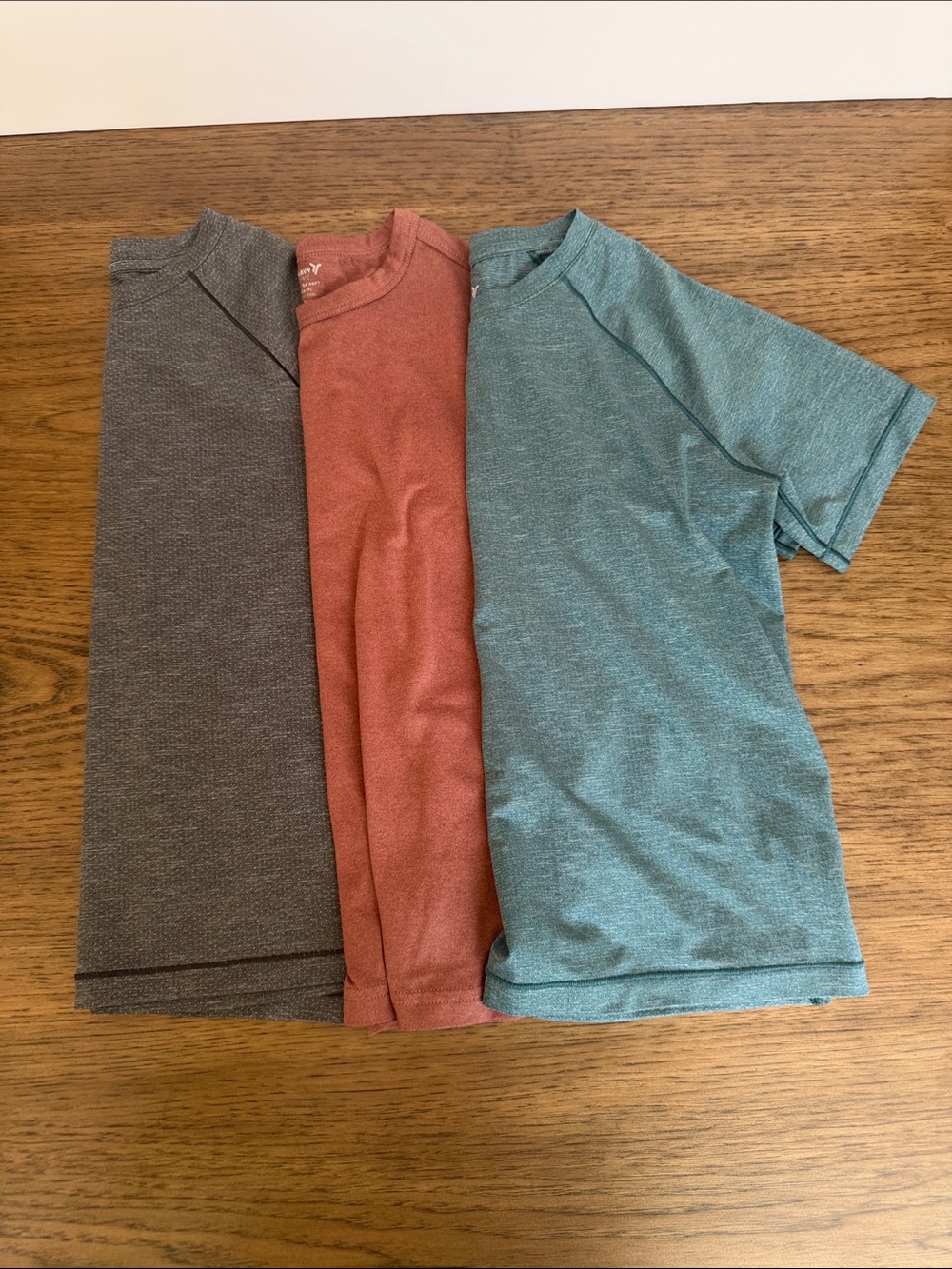 Kids Short Sleeve Tee - Gray, Rust, Teal - Multipack